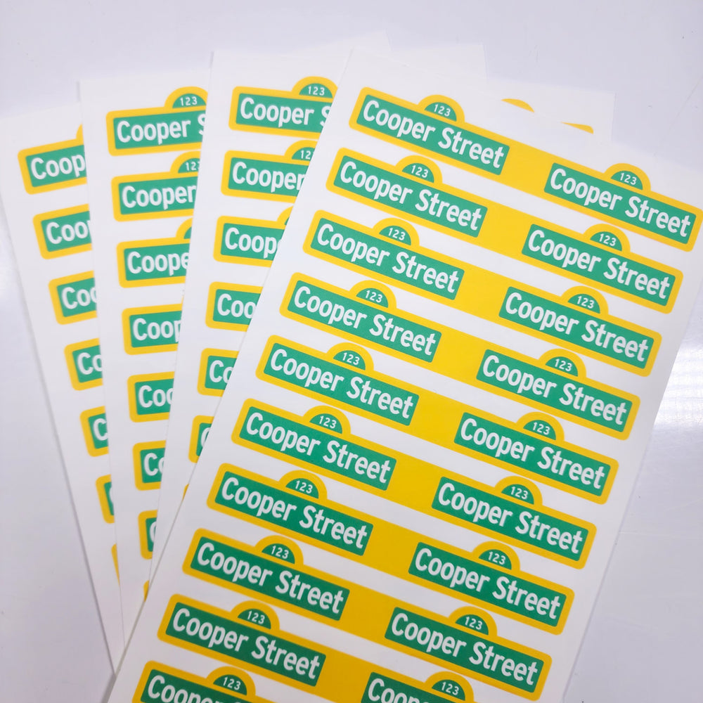 Sesame Street Straw Stickers