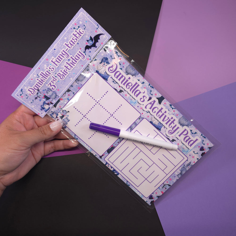 Custom Dry Erase Activity Board