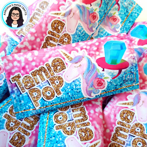 Printable Ring Pop Wrapper Design