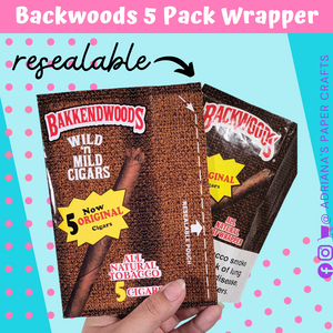 Custom Backwoods 5 Pack Pouch Wrapper
