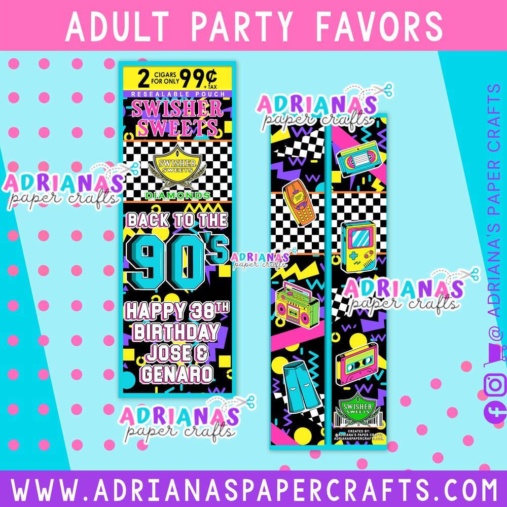 Printable Custom Cigarillo Wrapper
