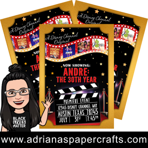 Movie/Film Themed Event Invitation