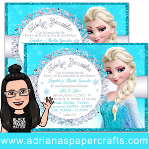 Elsa Frozen Party Invitation