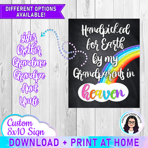 Heaven Sent 8x10 Sign - INSTANT DOWNLOAD