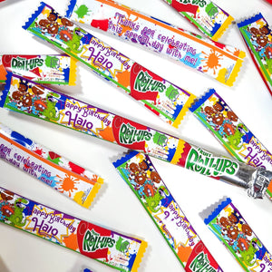 Printable Fruit Roll Up Wrapper Design