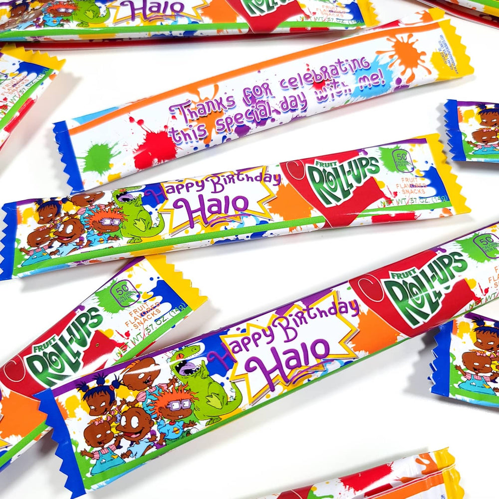 Printable Fruit Roll Up Wrapper Design