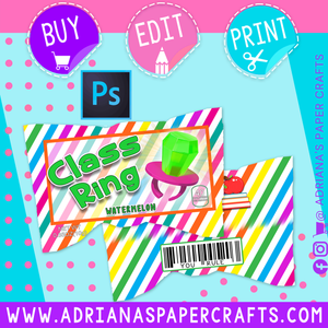 Editable Teacher Appreciation Ring Pop Design - Photoshop File