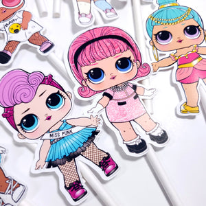 LOL Dolls Cupcake Toppers - Random Assortment - Choose your Quantity