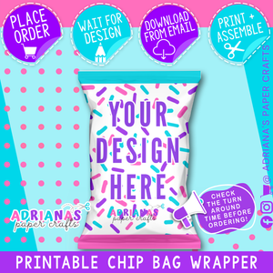 Printable Chip Bag - Design Only