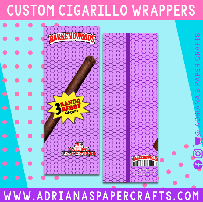Printable Custom Cigarillo Wrapper