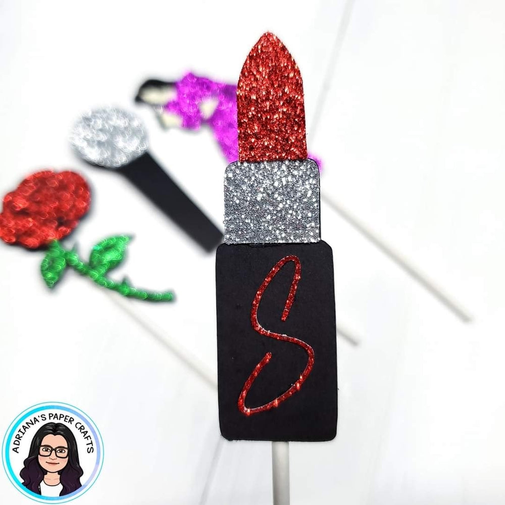 Selena Inspired Glitter Cupcake Toppers