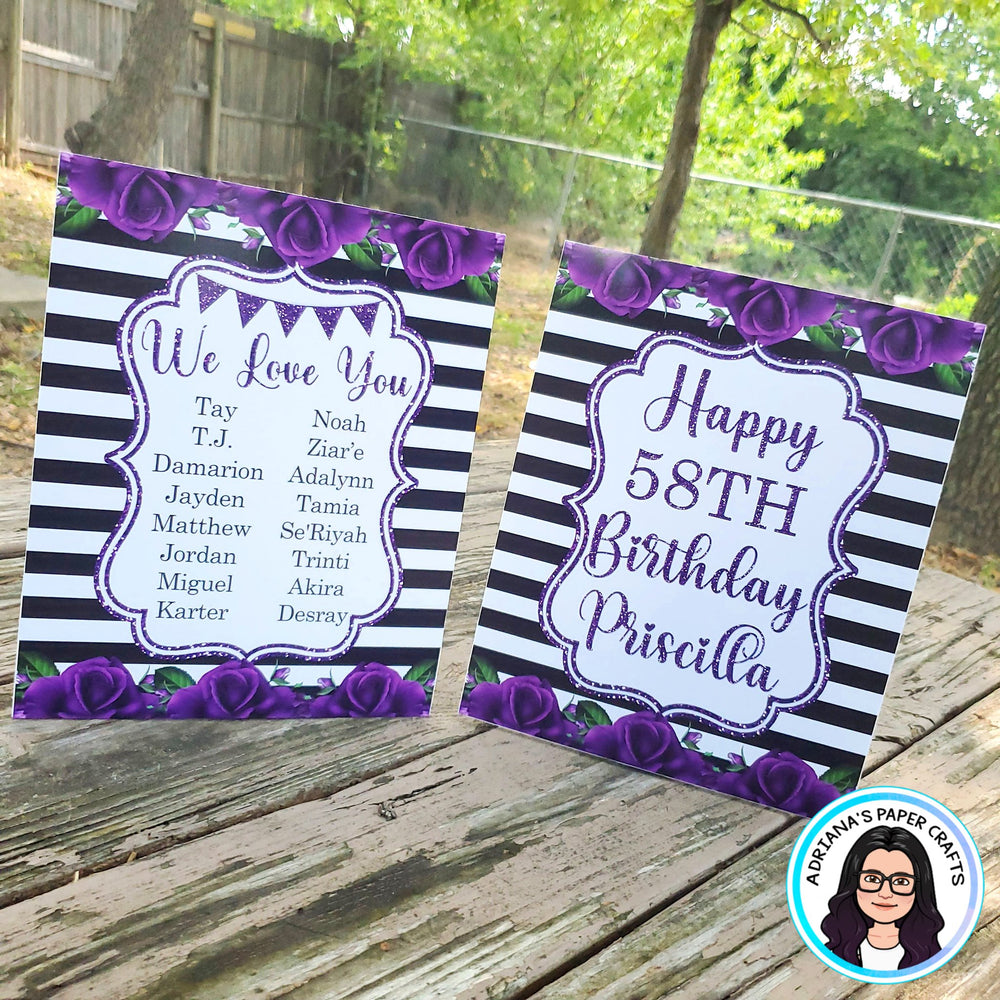 Table Sign Prop