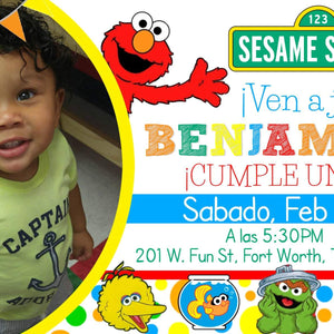 Sesame Street Invitation with Photo