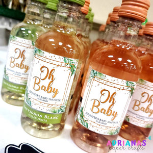 Printable Mini Wine Labels Design